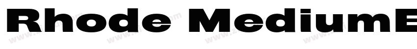 Rhode MediumExtended字体转换